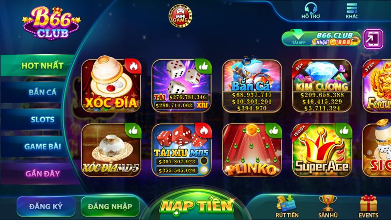 Trang chủ cổng game tài xỉu B66